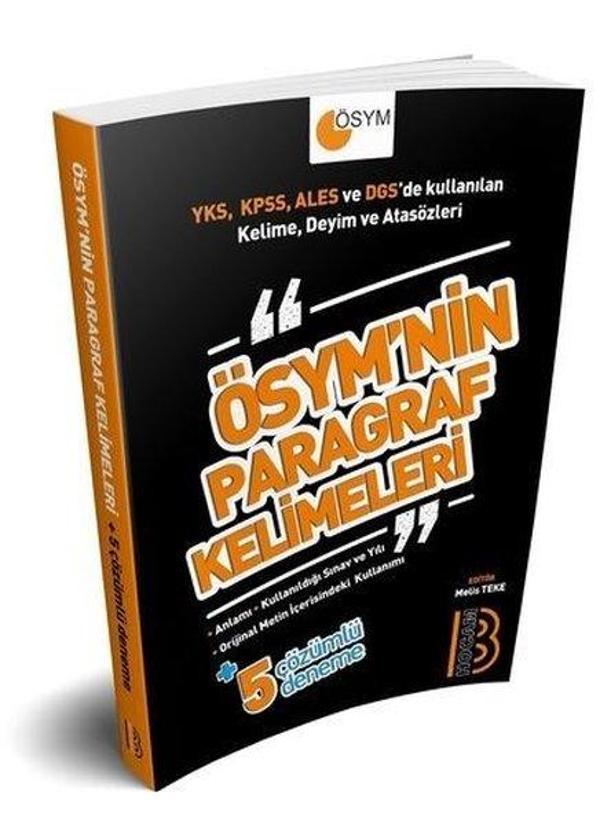 Benim Hocam Yayınları Tüm Sınavlar İçin Ösym Nin Paragraf Kelimeleri - Benim Hocam Yayınları - Image 1