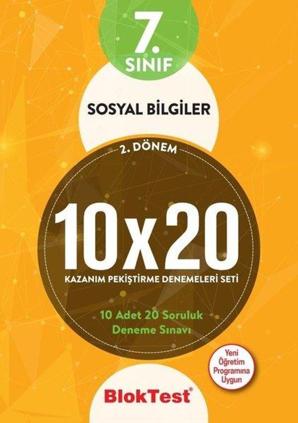 7.Sınıf 2. Dönem Sosyal Bilgiler Kazanım Pekiştirme Denemeleri Seti - Bloktest Yayınları - Image 1