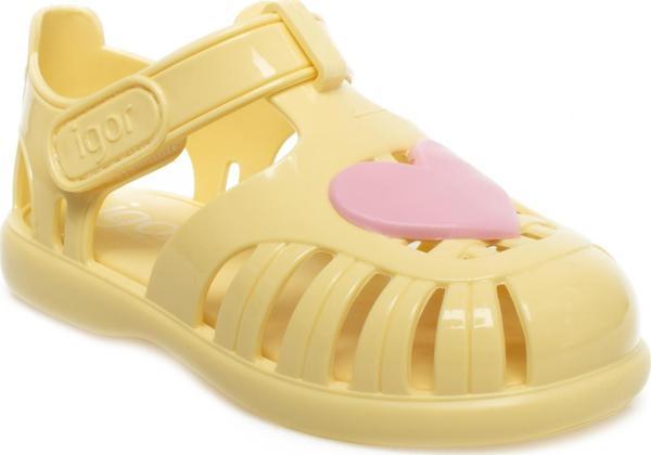 Igor S10310 Tobby Gloss Love Sarı Çocuk Sandalet 22 - Image 1