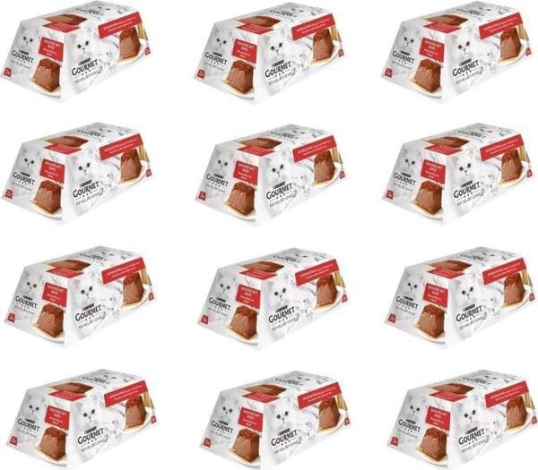 Gourmet Revelations Sığır Etli Kedi Yaş Maması 2 x 57 Gr* 12 Adet - Image 1