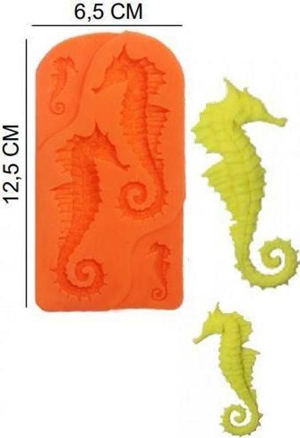 ŞEKER HAMUR KALIBI SİLİKON DENİZ ATI 6,5*12,5 CM - Image 1