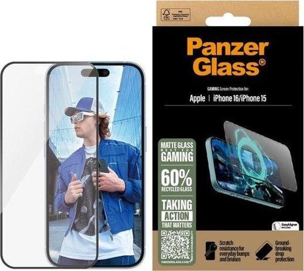 PanzerGlass® iPhone 16, Gaming, UWF, Ekran Koruyucu - Image 1