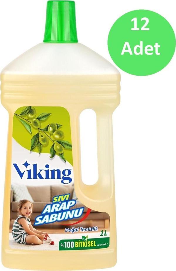Viking Sıvı Arap Sabunu 1 Litre X 12 Adet - Image 1