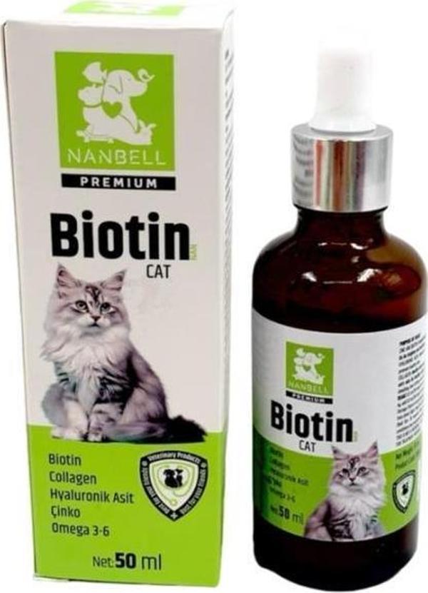 Nanbell Biotin Çinko Kedi Tüy Sağlığı 50Ml - Image 1