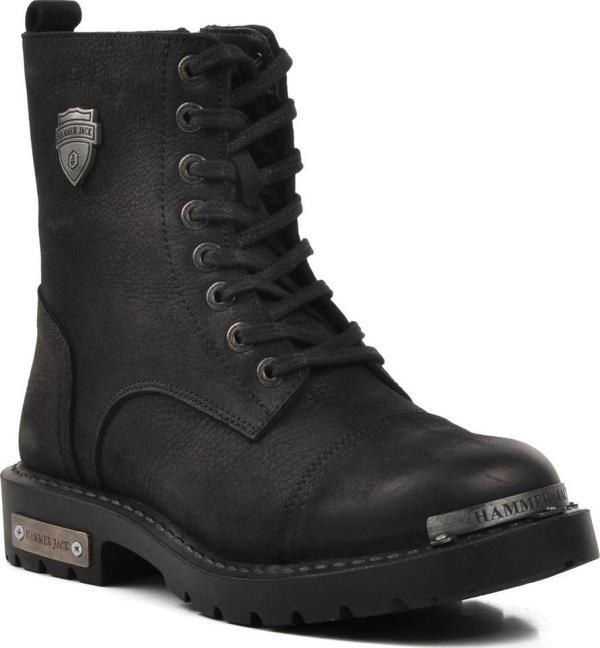 Hammer Jack 102 17600 Siyah Nubuk Hakiki Deri Erkek Bot - Image 1