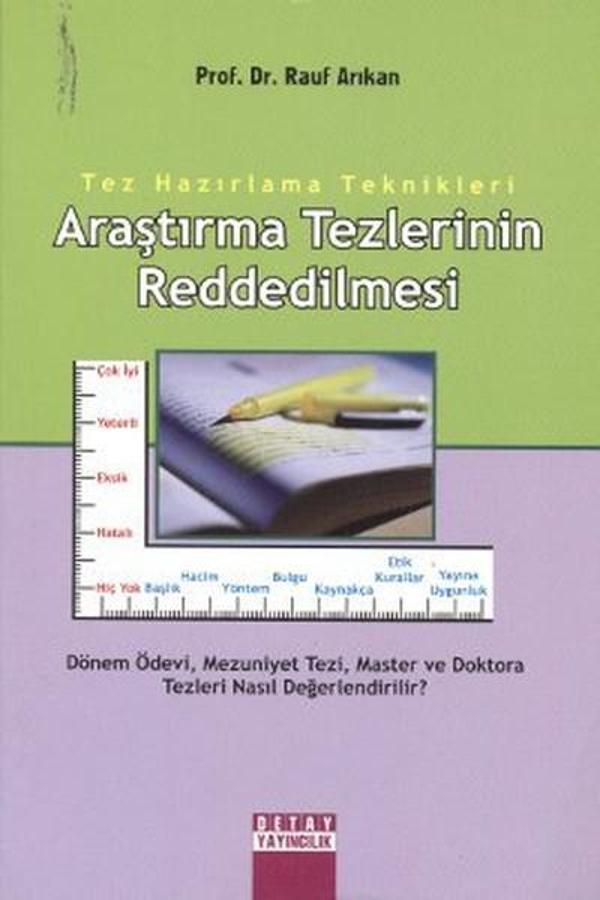 Araştırma Tezlerinin Reddedilmesi - Detay Yayıncılık - Image 1