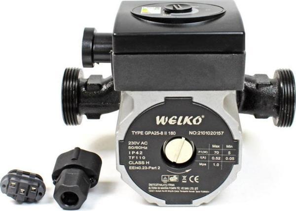 Welko GPA 25-8 180 mm 25-40.000 Kazan İçin Frekans Konvertörlü Sirkülasyon Pompası 8 mss 4,2 m3/h - Image 1