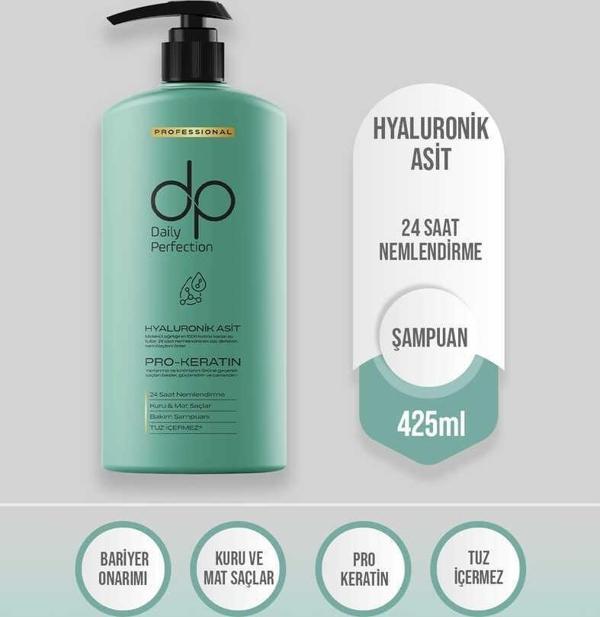 Dp Şampuan Hyaluronik Asit Nemlendirici Tuzsuz 425 Ml - Image 1