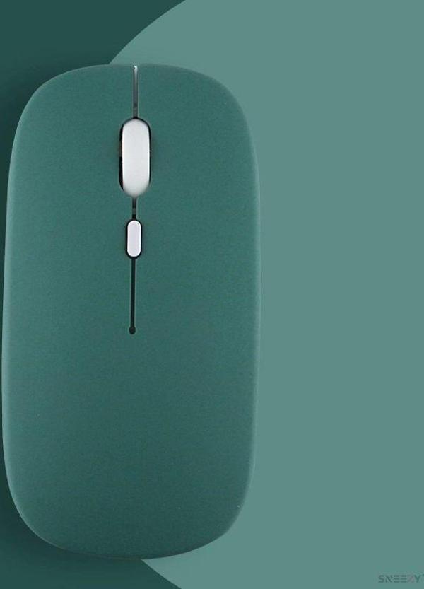Lenovo Tablet Şarj Edilebilir Sessiz Mouse Bluetooth + 2.4Hz Wifi Kablosuz Mouse Fare - Image 1