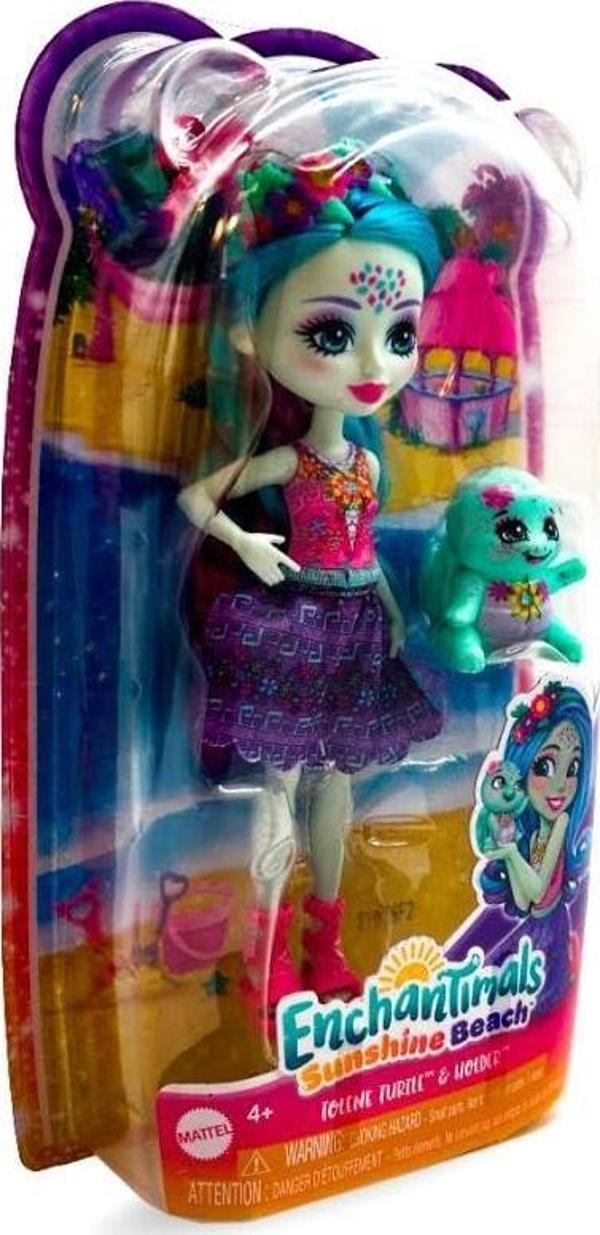 Mattel Enchantimals Karakter Bebekler Tolene Turtle & Holder FNH22-HXB96 - Image 1
