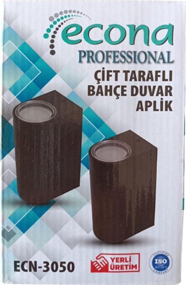 Econa Bahçe Aplik Antrasit Kasa Çift Yön Gu10 Duy - Image 1