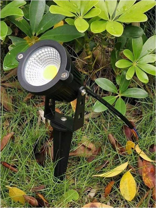 Full Reyon 4 Adet Elektrikle Çalışır, 5 Watt Amber Işık Kazıklı Bahçe Armatürü, Çim Çiçek Ağaç Aydınlatma Aplik - Image 1
