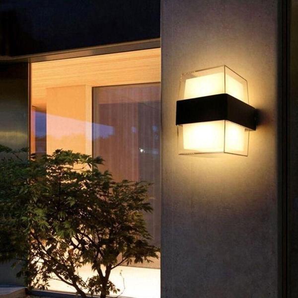 Econa Full Reyon 10 Watt Gün Işığı Ledli Bahçe Dış Mekan Aplik Armatürü, Modern Tasarım Bahçe Apliği - Image 1