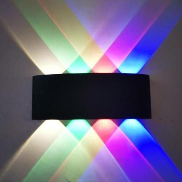 Full Reyon 8 Watt Modern Led Aplik Iç Ve Dış Mekan Aplik, Dekoratif Işık Süzmeli 4 Işık Renkli Modern Armatür - Image 1
