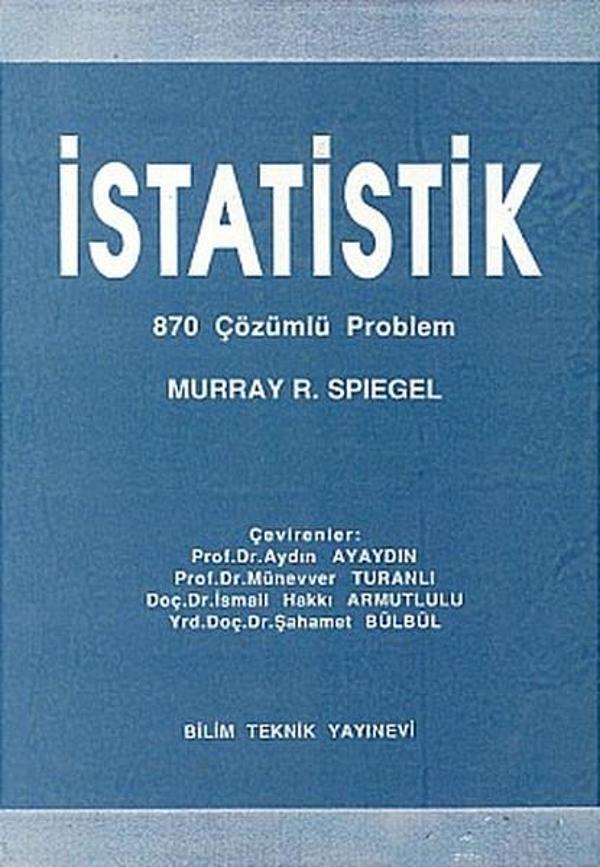 Schaums İstatistik 870 Çözümlü Problem - Bilim Teknik Yayınevi - Image 1