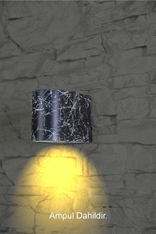Full Reyon Amber Işık Led Iç - Dış Mekan Dekoratif Modern Lüks Aplik - Ip65 - Image 1
