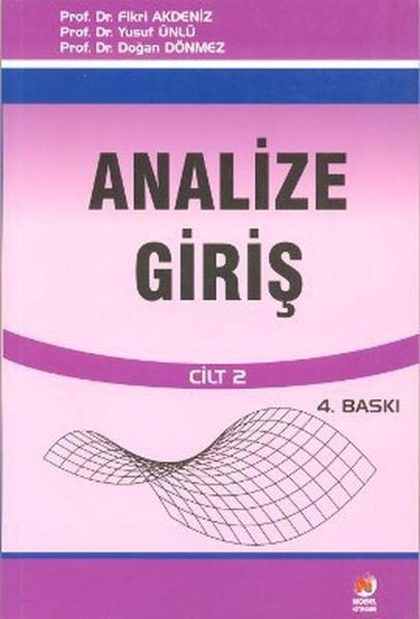 Analize Giriş Cilt: 2 - Adana Nobel Kitabevi - Image 1