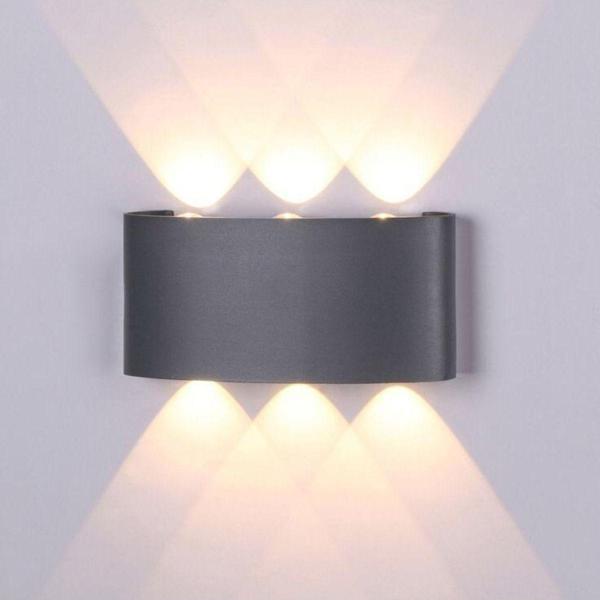 Full Reyon Uranüs Antrasit Kasa 10 Watt Gün Işığı Iç Dış Mekan Dekoratif Led Aplik - Image 1