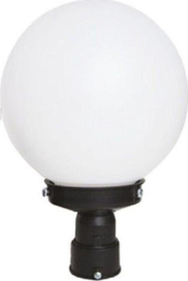 Full Reyon Yuvarlak Direk Üstü Glop Bahçe Aydınlatma Armatürü (4-6 Cm Çapında Yuvarlak Borular İçin Uygun.) - Image 1