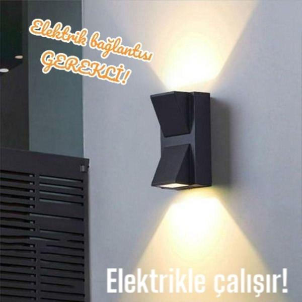 Full Reyon Elektrikle Çalışır 6 Watt, Günışığı Led Aplik, Bahçe Duvar Apliği, İç Ve Dış Mekan, Merdiven Aplik - Image 1