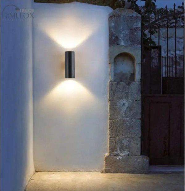 Full Reyon Gün Işığı Ledli Modern Tasarım Çift Yönlü İç Ve Dış Mekan Aplik, Bahçe, Balkon, Kamelya Teras Aplik - Image 1