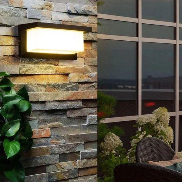Full Reyon Modern Tasarım 18 Watt Beyaz Işık Ledli Bahçe, Teras, Kamelya, Veranda Apliği, Modern Led Armatür - Image 1