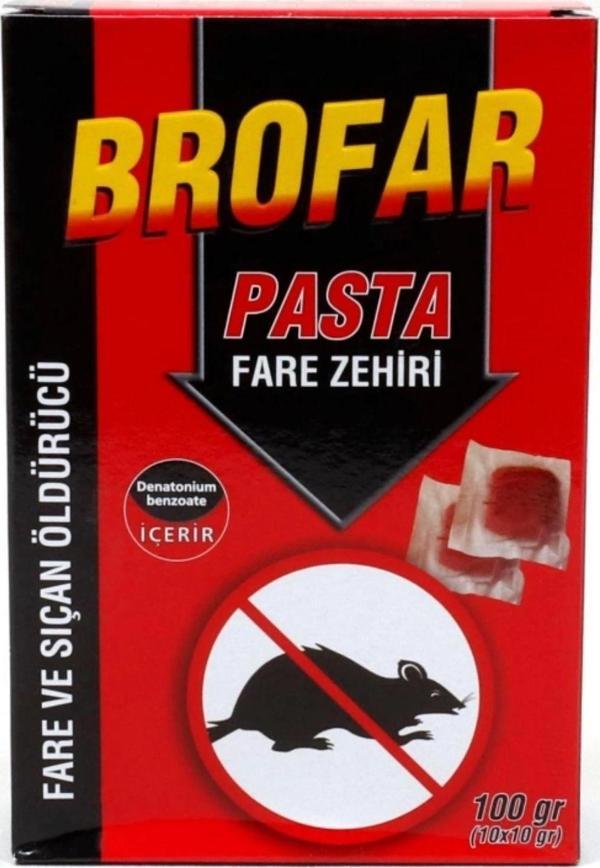 Brofar Pasta Şeklinde Fare Ze.hiri 100 gr x 2 Adet - Image 1