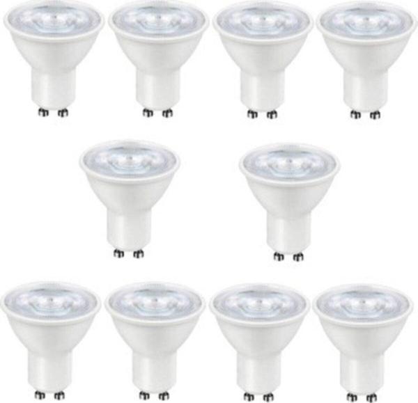 Full Reyon 10 Adet 7 W Beyaz Işık 1. Sınıf Gu10 Duy Led Ampul - 6500 Kelvin - Image 1