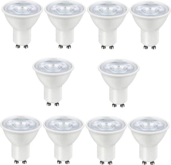 Full Reyon 10 Adet 7 W Gün Işığı 1. Sınıf Gu10 Duy Led Ampul - 3000 Kelvin - Image 1