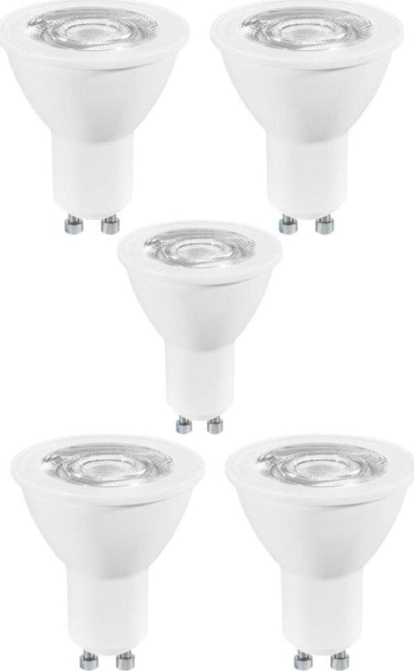 Full Reyon 5 Adet 7 Watt Gün Işığı 1. Sınıf Gu10 Duy Led Ampul - 3000 Kelvin - Image 1