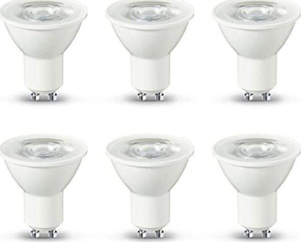 Full Reyon 6 Adet Gu10 Duylu 7 Watt Gün Işığı Led Ampul - Image 1