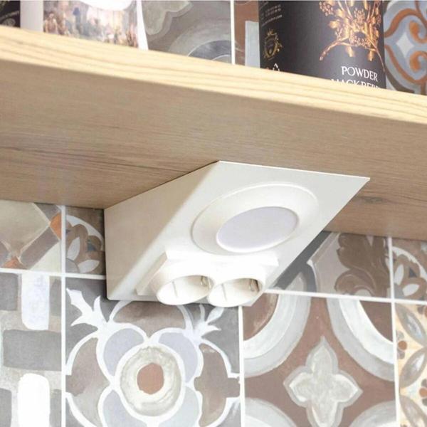 Full Reyon 2,5 Watt Beyaz Işık Ledli, Metal Kasa,  Çift Prizli, Aç - Kapa Düğmeli,  Tezgah - Dolap Armatürü - Image 1