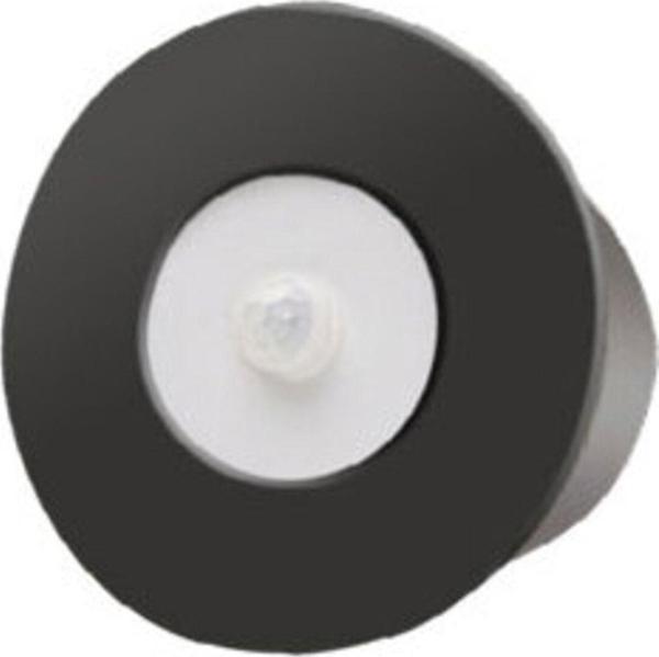 Full Reyon Mat Siyah Metal Kasa, 3 Watt Yuvarlak Sensörlü Gün Işığı İç Mekan Merdiven Ve Basamak Armatürü - Image 1