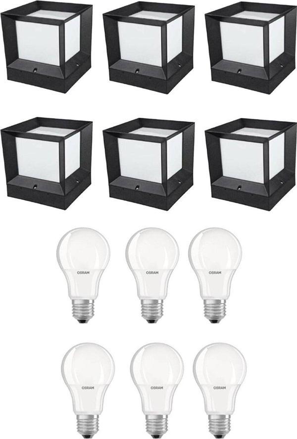 Full Reyon 6 Adet Gün Işığı Set Üstü Kare Küp Bahçe Aydınlatma Armatürü - Image 1