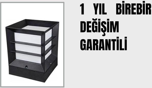 Sekizgen Led Kare Izgaralı Küp Dekoratif Bahçe Aydınlatma Armatürü - Image 1