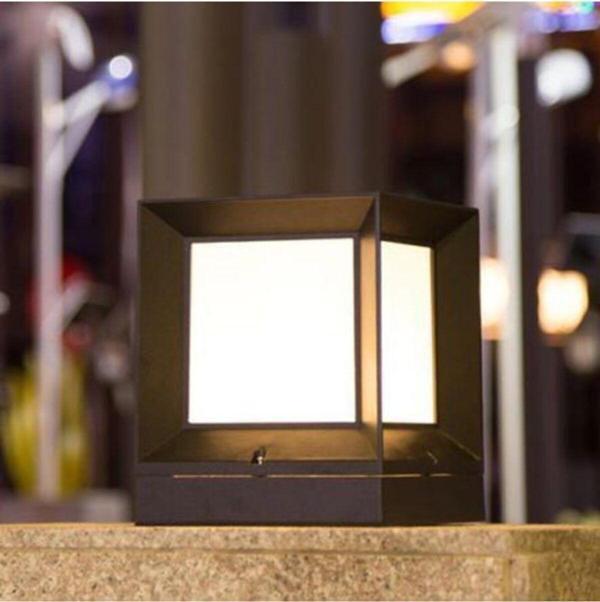 Sekizgen Led Kare Küp Dekoratif Bahçe Aydınlatma Armatürü Dış Mekan - Image 1