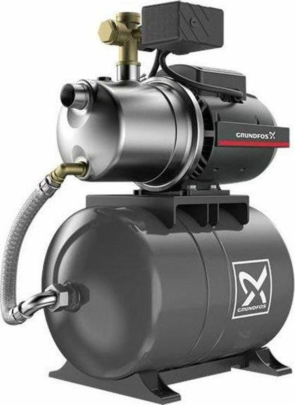 Grundfos JP 4-47 PT-H Paslanmaz Jet Hidrofor 20 Lt Tanklı - 3 Kat 4 Daire - Image 1