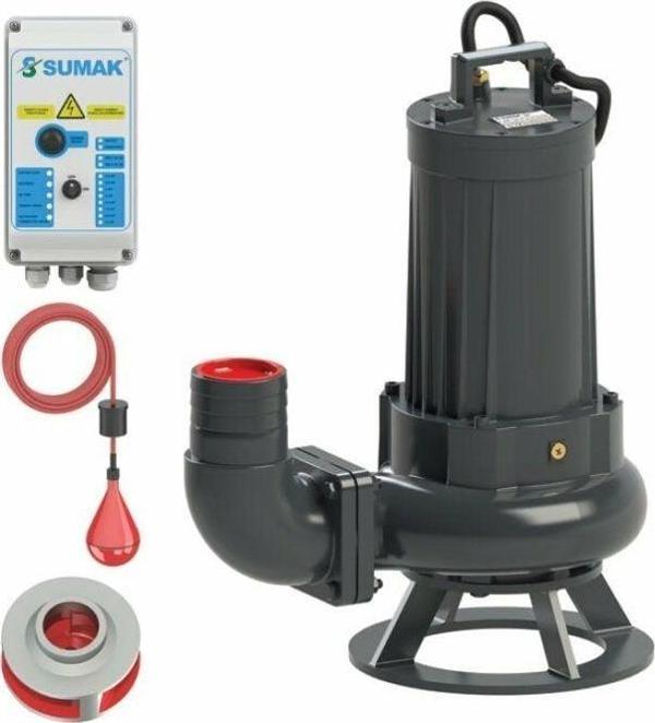 Sumak SDTB 50/4 Foseptik Dalgıç Pompa Trifaze 380V 5.5 Hp - Image 1