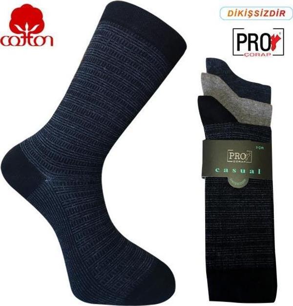 8501-3 Penye Casual 3'lü Erkek Çorabı - Image 1