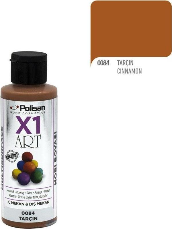 POLİSAN X1 HOBİ BOYASI 0084 TARÇIN 120 ML - Image 1