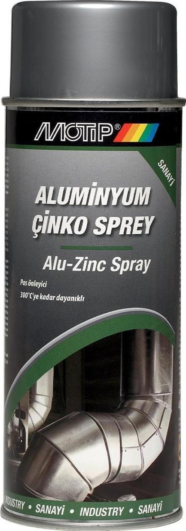 Motip Isıya Dayanıklı Alüminyum Çinko Spreyi 400 ml. - Image 1