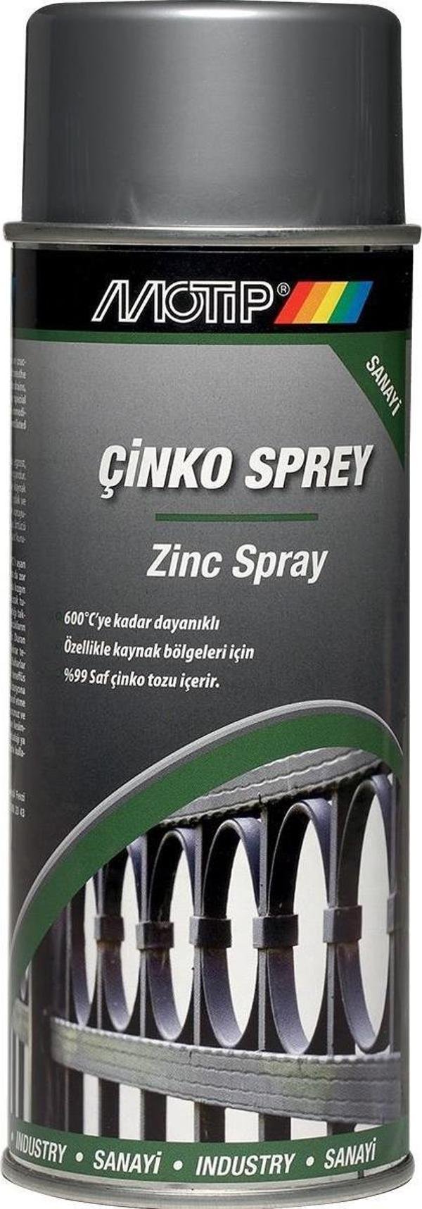 Motip Isıya Dayanıklı Çinko Spreyi 400 ml. - Image 1