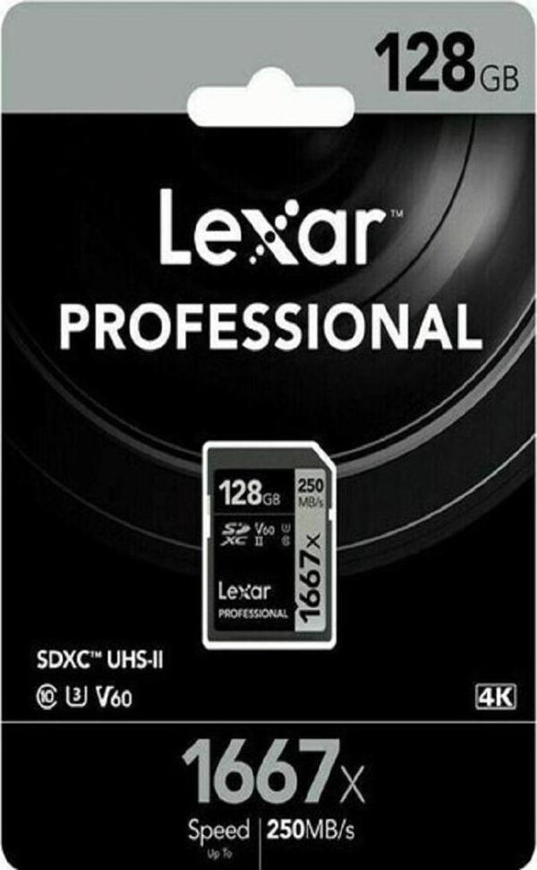 Lexar 128gb Sdxc 250mb/s U3 V60 Uhs-ıı 4k - Image 1