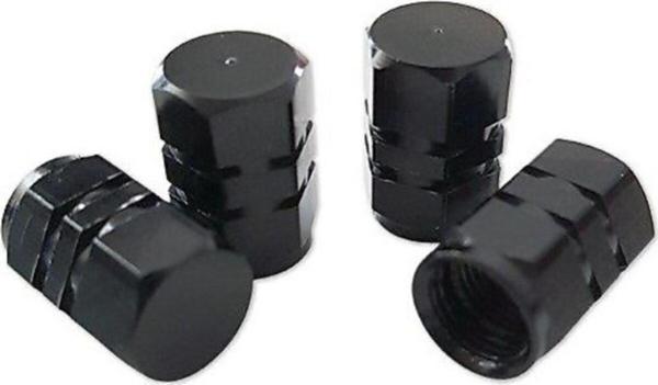 Autokit Hexagon Alüminyum Sibop Kapağı Siyah - Image 1