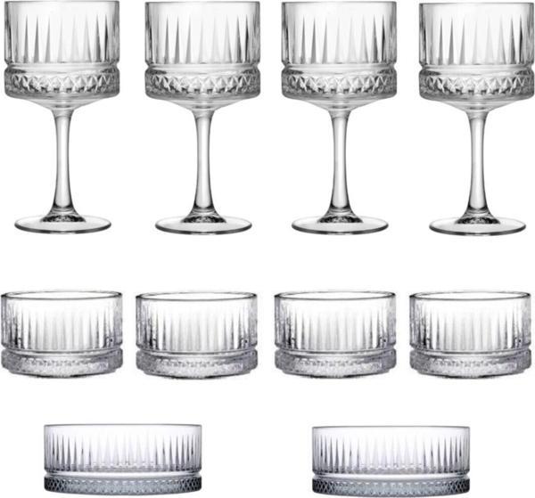 Paşabahçe elysia 10 parça çerezlik kase bardak kokteyl sunum seti takımı - Image 1