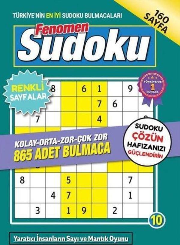 Fenomen Sudoku Bulmaca - 10 - Maxı Yayıncılık - Image 1
