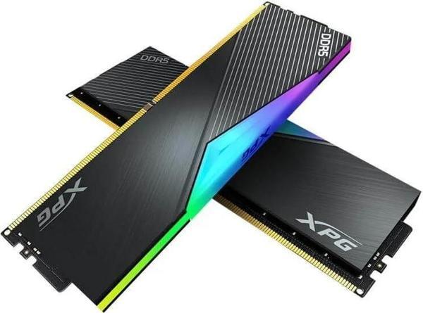 A-DATA RAM DIMM 16GB DDR5 XPG 6400MHZ LANCER RGB BLACK AX5U6400C3216G-CLARBK - Image 1