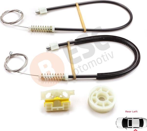 Renault Laguna MK3 07 15 İçin Sol Arka Cam Mekanizma Tamir Takımı - Image 1
