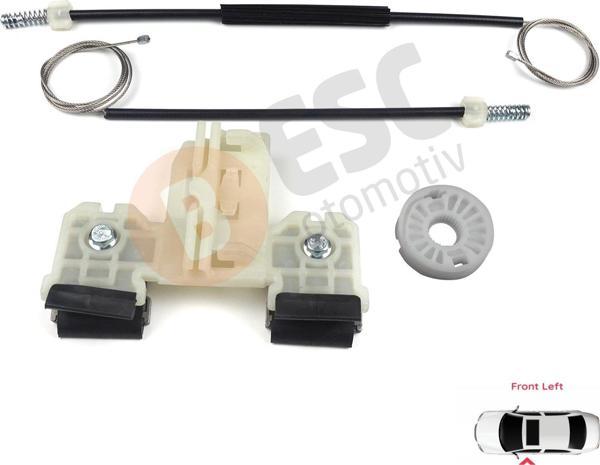 Skoda Fabia MK2 5J MG 542 545 2006-2014 5-Kapı 5J1837401 İçin Elektrikli Ön Sol Cam Kriko Tamir Seti - Image 1