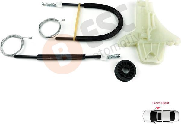 VW Amarok 2010 ON İçin Sağ Ön Cam Mekanizması Tamir Takımı - Image 1